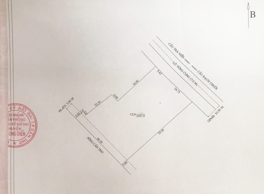🔴 Đất 2 mặt tiền Lộ Vòng Cung 923 và Sông Cần Thơ